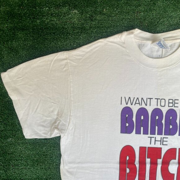 Vintage 90s Barbie Ironic Shirt Funny Feminist Humor Tee - Picture 2 of 6